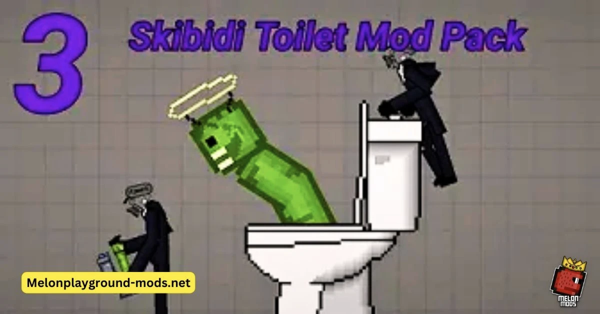 Skibidi Toilet v3 Part 4 for Melon Playground Mods (Melon Sandbox