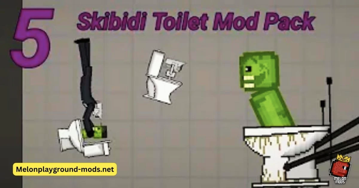 Quality Skibidi Toilet Mod For Melon Playground(100+ characters and  weapons) - Mods for Melon Playground Sandbox PG