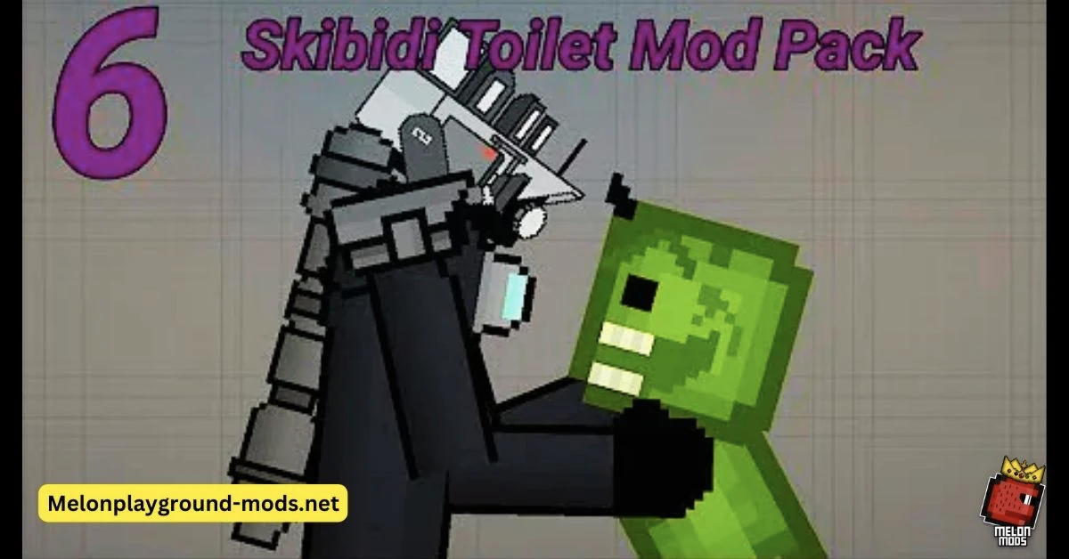 Quality Skibidi Toilet Mod For Melon Playground(100+ characters and  weapons) - Mods for Melon Playground Sandbox PG
