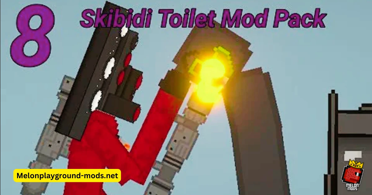 Crafty MP's skibidi toilet pack For Melon Playground Mods